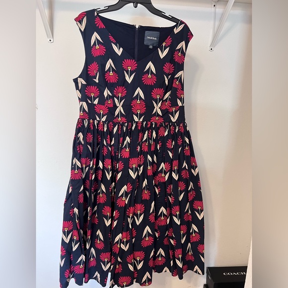 Modcloth Retro Floral Dress 16 - Picture 5 of 8